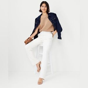Ann Taylor Slim Straight Pant In Fluid Crepe